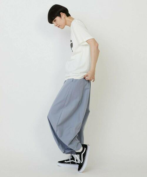 FRAPBOIS PARK（フラボアパーク）の「パークマークT（Tシャツ/カットソー・レディース・ライトブルー/ホワイト/レッド・1/2）」の12枚目の写真