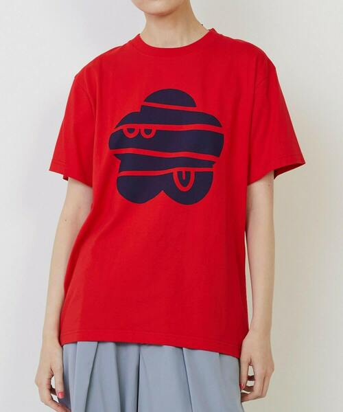 FRAPBOIS PARK（フラボアパーク）の「パークマークT（Tシャツ/カットソー・レディース・ライトブルー/ホワイト/レッド・1/2）」の16枚目の写真