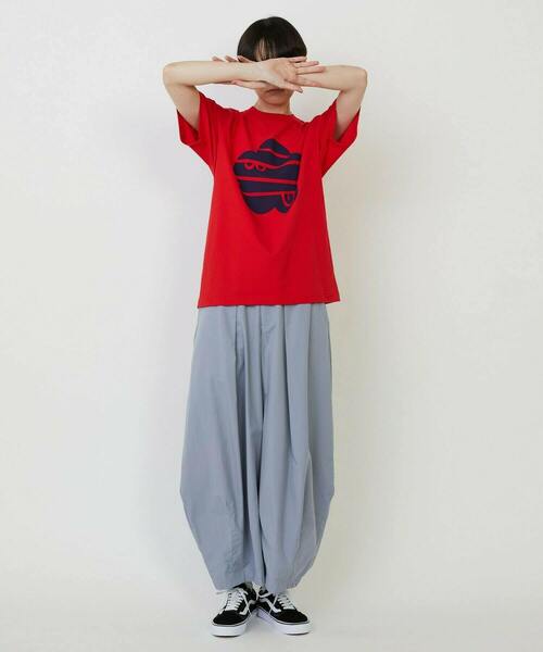 FRAPBOIS PARK（フラボアパーク）の「パークマークT（Tシャツ/カットソー・レディース・ライトブルー/ホワイト/レッド・1/2）」の20枚目の写真