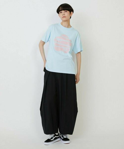 FRAPBOIS PARK（フラボアパーク）の「パークマークT（Tシャツ/カットソー・レディース・ライトブルー/ホワイト/レッド・1/2）」の22枚目の写真