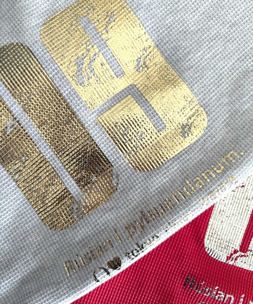 Q（キュー）の「ワッフル半袖Tシャツ（Tシャツ/カットソー・レディース・ピンク/ライトグレー・MEDIUM）」の8枚目の写真