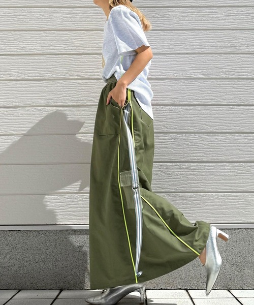 Q（キュー）の「ワッフル半袖Tシャツ（Tシャツ/カットソー・レディース・ピンク/ライトグレー・MEDIUM）」の20枚目の写真