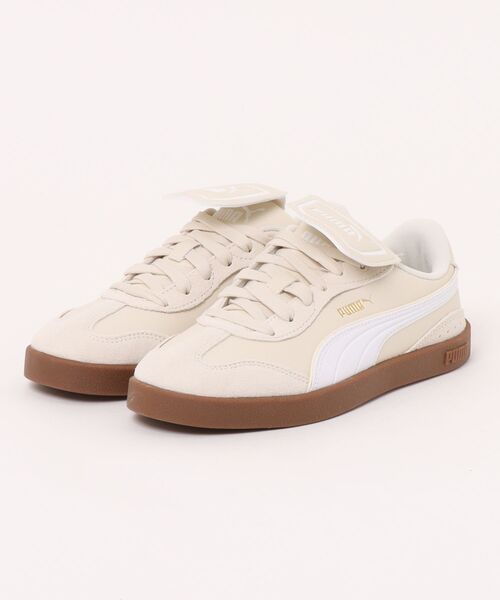 PUMA(プーマ)の「PUMA プーマ CLUB AZURA【折り返しタン取り外し可能】レディーススニーカー(クラブアズーラ) 404476(スニーカー・レディース・ブラック×ホワイト/ホワイト×ブラック/アイボリー・25.0cm/24.5cm/24.0cm/23.5cm/23.0cm/22.5cm)」の1枚目の写真