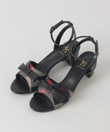 CB CRESTBRIDGE（シービークレストブリッジ）の「【Quiet checkシリーズ】リボンサンダル（サンダル）」