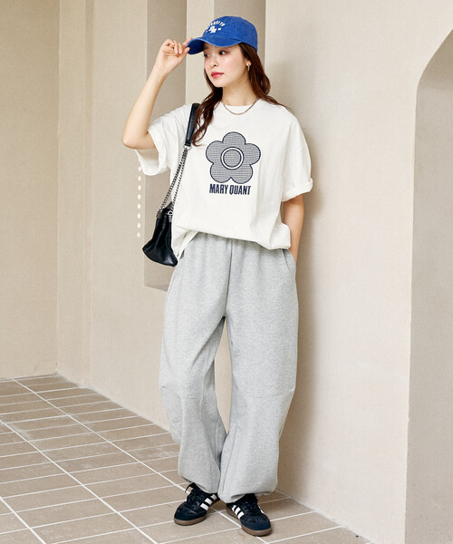 PUBLUX（パブリュクス）の「MARY QUANT × PUBLUX/マリークワント 異素材デイジーアートTシャツ　限定展開（Tシャツ/カットソー・レディース・ブラック/チャコールグレー/ライトグレー/オフホワイト・M/S）」の16枚目の写真