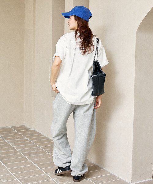 PUBLUX（パブリュクス）の「MARY QUANT × PUBLUX/マリークワント 異素材デイジーアートTシャツ　限定展開（Tシャツ/カットソー・レディース・ブラック/チャコールグレー/ライトグレー/オフホワイト・M/S）」の18枚目の写真