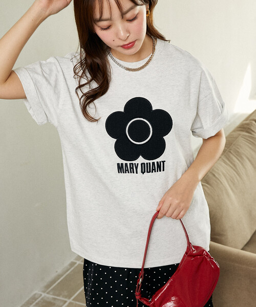 MARY QUANT（マリークワント）の「MARY QUANT × PUBLUX/マリークワント 異素材デイジーアートTシャツ　限定展開（Tシャツ/カットソー・レディース・ブラック/チャコールグレー/ライトグレー/オフホワイト・M/S）」の4枚目の写真