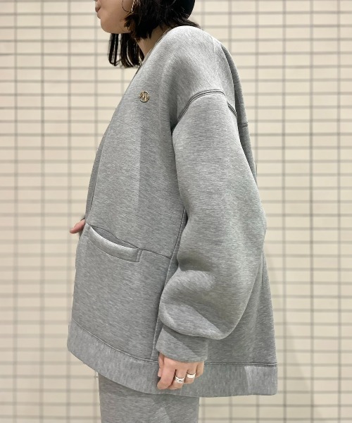 YENN（イエン）の「YENN（イエン）SPONDISH VOLUME CARDIGAN（カーディガン/ボレロ・レディース・ブラック/グレー・F）」の3枚目の写真