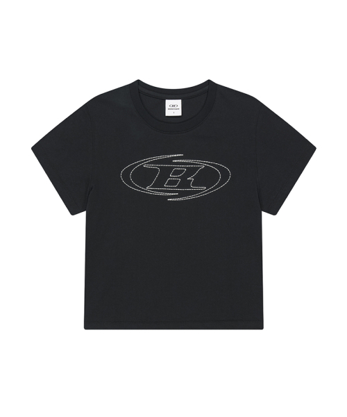 BORN TO WIN（ボーントゥウィン）の「W STITCH LOGO REGULAR FIT T-SHIRTS [BLACK]（Tシャツ/カットソー・レディース・その他・1/2/3）」の2枚目の写真