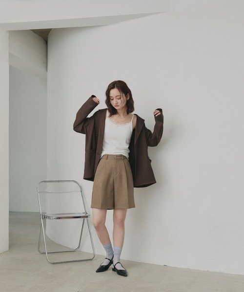 ad thie(アドティエ)の「カップ付きリボンデザイン キャミソール(キャミソール・レディース・ブラック/オフホワイト/イエロー・FREE)」の5枚目の写真