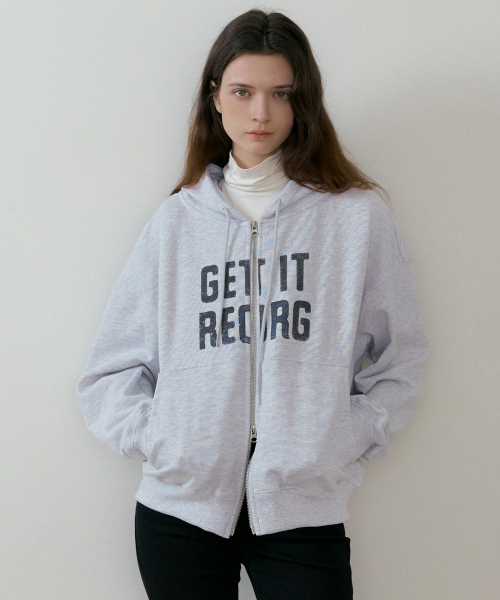 REORG(リオルグ)の「BATD GETIT REORG ZIPUP W/MELANGE(パーカー・レディース・その他・LARGE/MEDIUM)」の1枚目の写真