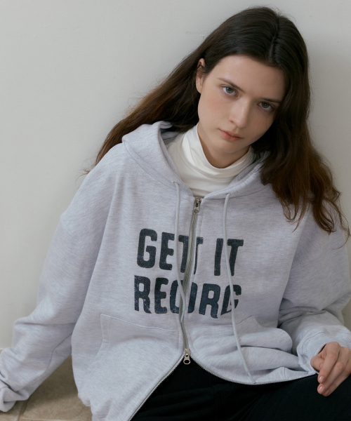 REORG(リオルグ)の「BATD GETIT REORG ZIPUP W/MELANGE(パーカー・レディース・その他・LARGE/MEDIUM)」の2枚目の写真