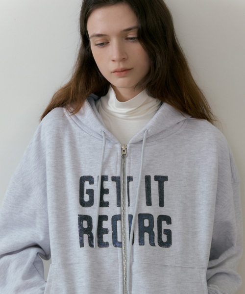 REORG(リオルグ)の「BATD GETIT REORG ZIPUP W/MELANGE(パーカー・レディース・その他・LARGE/MEDIUM)」の3枚目の写真
