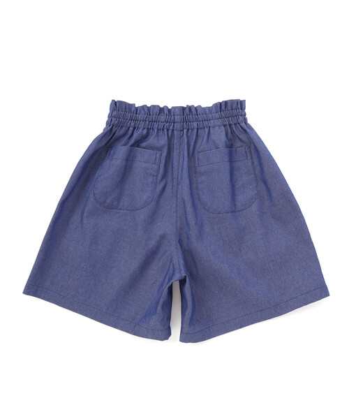 SLAP SLIP(スラップスリップ)の「ラメデニムビスチェ&ショートパンツセットアップ(90~130cm)(セットアップ・キッズ・ネイビー/ブルー・110cm/100cm/120cm/130cm/90cm)」の7枚目の写真