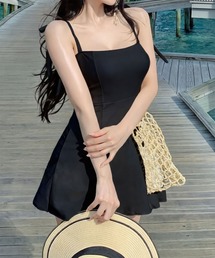 BORA AURA（ボラオーラ）の「BORA AURA リボンキャミワンピース体型カバー水着 (SS)（水着）」