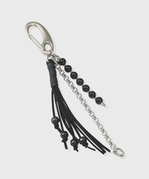 KIIMUIR（キミュア）の「ビーズチェーンキーホルダー_ブラック（キーケース/キーアクセサリー）」