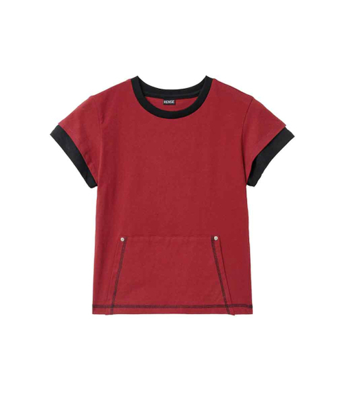 RENSE(レンセ)の「Stitch Pocket Layered T-Shirt Red(Tシャツ/カットソー・レディース・その他・OS)」の3枚目の写真
