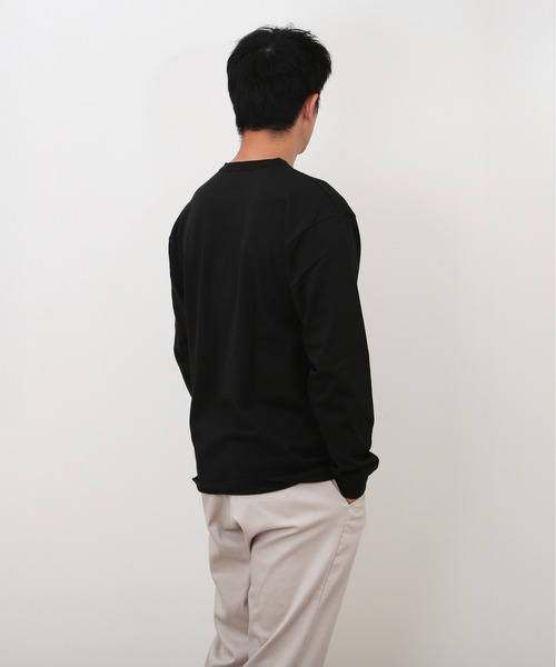 JEMORGAN(ジェーイーモーガン)の「JEMORGAN 16 -天竺 ヘンリーネックL S(Tシャツ/カットソー・メンズ・ブラック/ベージュ/ネイビー/杢グレー/ホワイト・L/M/XL)」の10枚目の写真
