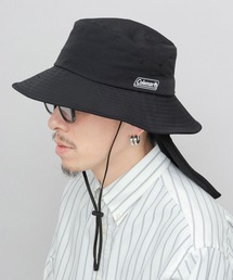 COLEMAN | 撥水 タフタナイロン 接触冷感サンシェード付き アドベンチャーハット ダークルームテクノロジー採用(遮光・UV遮断・遮熱設計)(ハット)