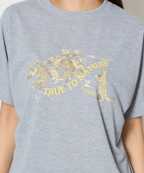 Foxfire（フォックスファイヤー）の「ＣシールドイリオモテＴ　Ｓ／Ｓ（Tシャツ/カットソー・レディース・グレー/ネイビー・L/M）」の4枚目の写真
