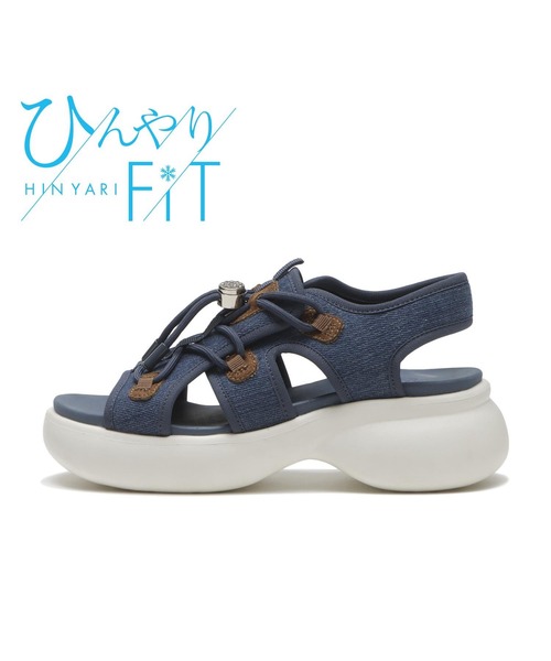 ABC-MART(エービーシーマート)の「ABC SELECT エービーシーセレクト CL VL CODE SANDAL 6 ボリュームコードサンダル 6 W2067 DENIM(サンダル・メンズ・シルバー・SMALL/MEDIUM/LARGE/X-LARGE)」の2枚目の写真