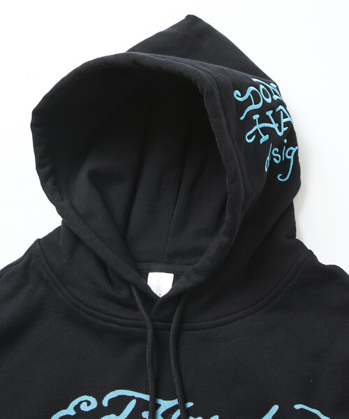 FREAK'S STORE(フリークスストア)の「限定展開 Ed Hardy/エドハーディ ED HARDY ROSE R- STONE HOODIE(パーカー・メンズ・ブラック・MEDIUM/X-LARGE/LARGE)」の3枚目の写真