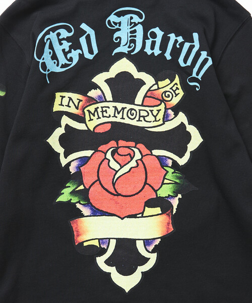 FREAK'S STORE(フリークスストア)の「限定展開 Ed Hardy/エドハーディ ED HARDY ROSE R- STONE HOODIE(パーカー・メンズ・ブラック・MEDIUM/X-LARGE/LARGE)」の11枚目の写真