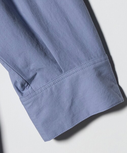 UNITED ARROWS（ユナイテッドアローズ）の「コットン スキッパー シャツ ワンピース ‐ウォッシャブル‐（ワンピース・レディース・ネイビー/オフホワイト/ライラック・36/38）」の6枚目の写真