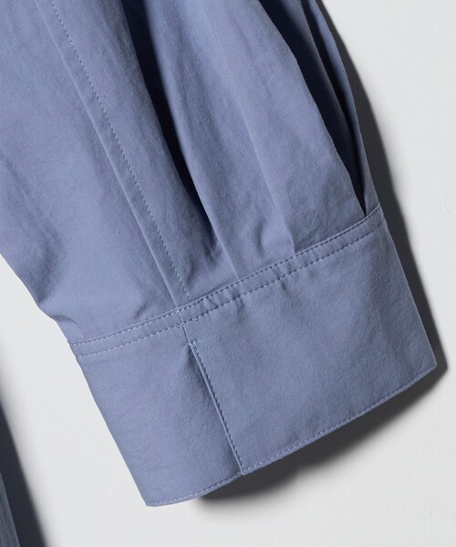 UNITED ARROWS（ユナイテッドアローズ）の「コットン スキッパー シャツ ワンピース ‐ウォッシャブル‐（ワンピース・レディース・ネイビー/オフホワイト/ライラック・36/38）」の7枚目の写真