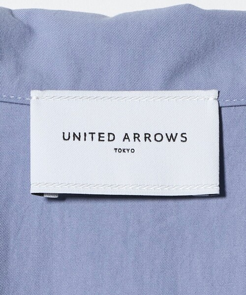 UNITED ARROWS（ユナイテッドアローズ）の「コットン スキッパー シャツ ワンピース ‐ウォッシャブル‐（ワンピース・レディース・ネイビー/オフホワイト/ライラック・36/38）」の15枚目の写真
