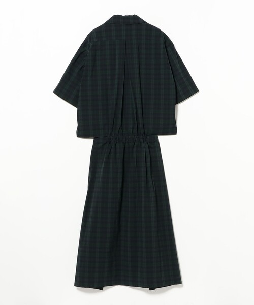 fennica（フェニカ）の「dahl'ia / シャツ ワンピース（ワンピース・レディース・ダークグリーン/ブルー・ONE SIZE）」の4枚目の写真