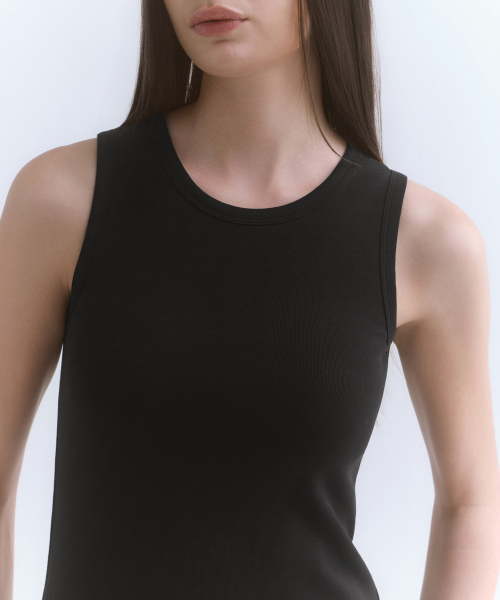 MUSINSA STANDARD WOMAN（ムシンサスタンダードウーマン）の「ウィメンズタンクドレス[ブラック]（ワンピース・レディース・その他・SMALL/MEDIUM/LARGE/X-SMALL）」の4枚目の写真