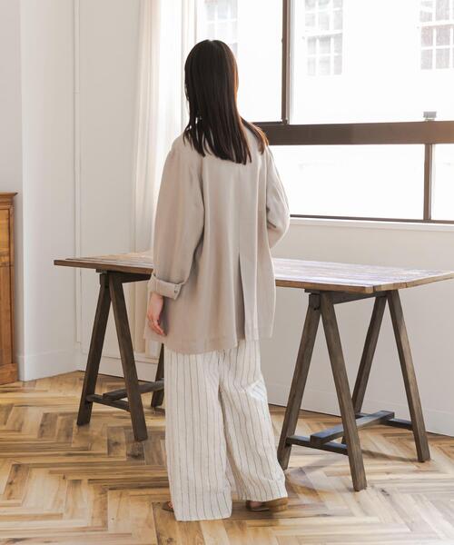 URBAN RESEARCH DOORS(アーバンリサーチドアーズ)の「ラメストライプセットアップ(ワンピース・レディース・ナチュラル/キャメル・FREE)」の8枚目の写真