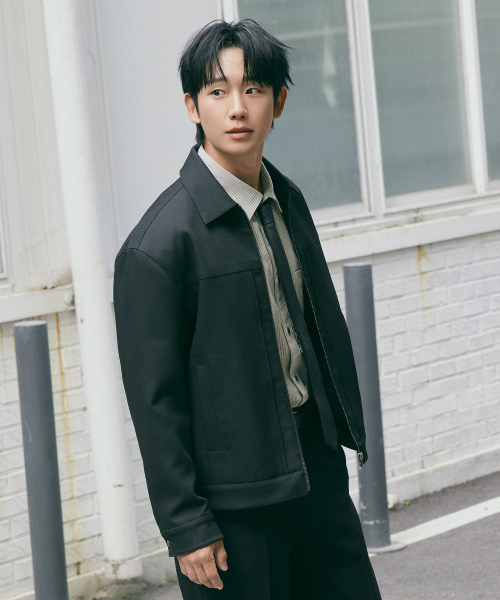 MINDBRIDGE（マインドブリッジ）の「[COUTURE]ツイルジップアップトラッカー（デニムジャケット・メンズ・ダークベージュ/ブラック・95/100/105/110）」の7枚目の写真