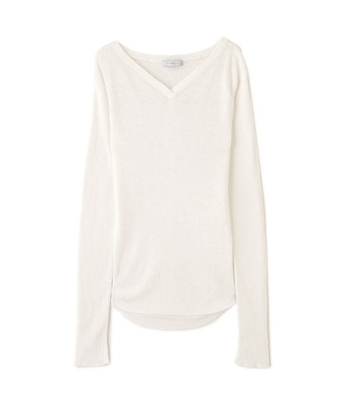 ETRE TOKYO（エトレトウキョウ）の「リネンヘルシーニットプルオーバー（ニット/セーター・レディース・ブラック/グレイッシュベージュ/ホワイト・FREE）」の18枚目の写真