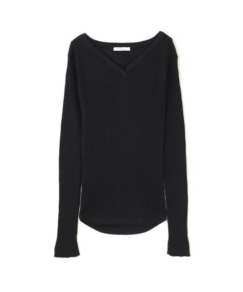 ETRE TOKYO（エトレトウキョウ）の「リネンヘルシーニットプルオーバー（ニット/セーター・レディース・ブラック/グレイッシュベージュ/ホワイト・FREE）」の20枚目の写真