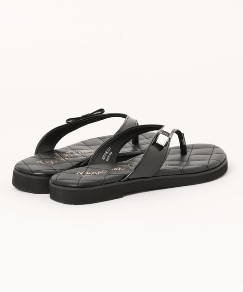 Bridget Birkin(ブリジットバーキン)の「【Bridget Birkin】キルティングリボントングサンダル(562212)(サンダル・レディース・ピンク系その他/ブラック系その他/シルバー・S/L/M/LL)」の4枚目の写真