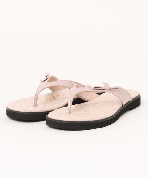 Bridget Birkin(ブリジットバーキン)の「【Bridget Birkin】キルティングリボントングサンダル(562212)(サンダル・レディース・ピンク系その他/ブラック系その他/シルバー・S/L/M/LL)」の11枚目の写真