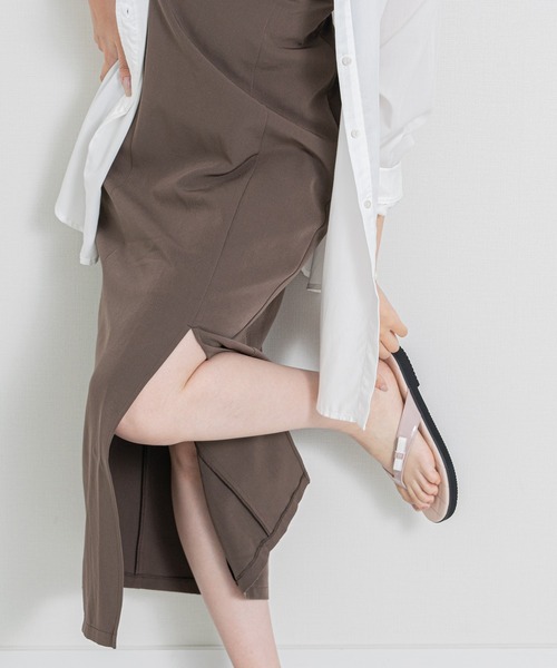 Bridget Birkin(ブリジットバーキン)の「【Bridget Birkin】キルティングリボントングサンダル(562212)(サンダル・レディース・ピンク系その他/ブラック系その他/シルバー・S/L/M/LL)」の10枚目の写真