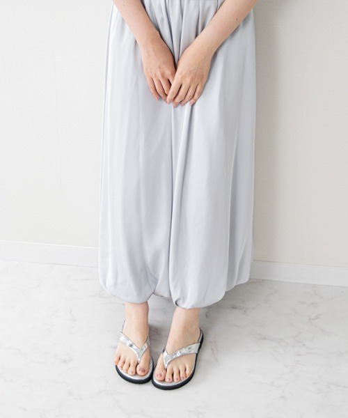 Bridget Birkin(ブリジットバーキン)の「【Bridget Birkin】キルティングリボントングサンダル(562212)(サンダル・レディース・ピンク系その他/ブラック系その他/シルバー・S/L/M/LL)」の13枚目の写真