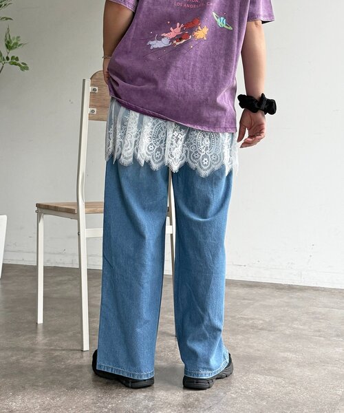CPCM(シーピーシーエム)の「ハイウエストストレート麻混デニム(その他パンツ・レディース・ブルー/ダークブルー/ネイビー・MEDIUM/SMALL)」の9枚目の写真