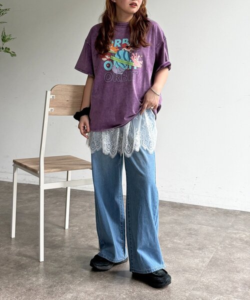 CPCM(シーピーシーエム)の「ハイウエストストレート麻混デニム(その他パンツ・レディース・ブルー/ダークブルー/ネイビー・MEDIUM/SMALL)」の11枚目の写真