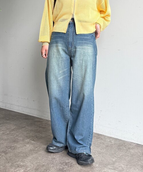 CPCM(シーピーシーエム)の「ハイウエストストレート麻混デニム(その他パンツ・レディース・ブルー/ダークブルー/ネイビー・MEDIUM/SMALL)」の16枚目の写真