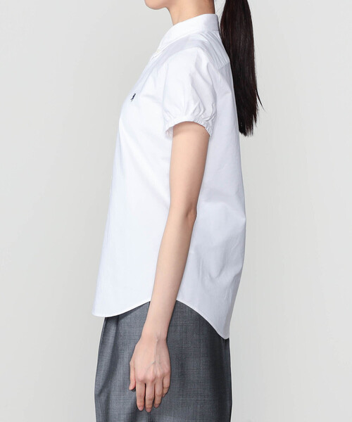 GYMPHLEX(ジムフレックス)の「Gymphlex | オックスフォード フレンチスリーブシャツ WOMEN(シャツ/ブラウス・レディース・ブルー/ホワイト・14/12)」の11枚目の写真