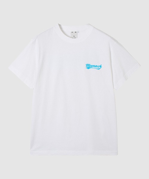 X-girl SPORTS(エックスガールスポーツ)の「MAI S WE FAN GOODS S/S TEE/マイナビ仙台レディース(Tシャツ/カットソー・メンズ・ライトブルー/ホワイト・X-LARGE/LARGE/MEDIUM/SMALL)」の1枚目の写真