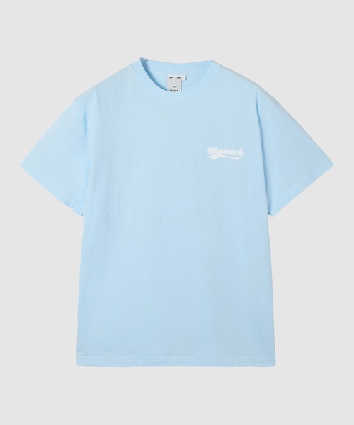 X-girl SPORTS(エックスガールスポーツ)の「MAI S WE FAN GOODS S/S TEE/マイナビ仙台レディース(Tシャツ/カットソー・メンズ・ライトブルー/ホワイト・X-LARGE/LARGE/MEDIUM/SMALL)」の2枚目の写真