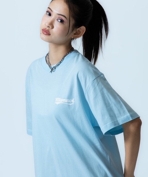 X-girl SPORTS(エックスガールスポーツ)の「MAI S WE FAN GOODS S/S TEE/マイナビ仙台レディース(Tシャツ/カットソー・メンズ・ライトブルー/ホワイト・X-LARGE/LARGE/MEDIUM/SMALL)」の3枚目の写真