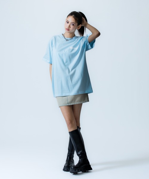 X-girl SPORTS(エックスガールスポーツ)の「MAI S WE FAN GOODS S/S TEE/マイナビ仙台レディース(Tシャツ/カットソー・メンズ・ライトブルー/ホワイト・X-LARGE/LARGE/MEDIUM/SMALL)」の6枚目の写真