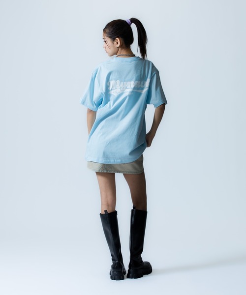 X-girl SPORTS(エックスガールスポーツ)の「MAI S WE FAN GOODS S/S TEE/マイナビ仙台レディース(Tシャツ/カットソー・メンズ・ライトブルー/ホワイト・X-LARGE/LARGE/MEDIUM/SMALL)」の7枚目の写真
