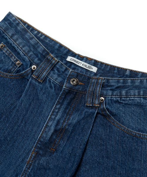 CONNECT KINLOCH（コネクトキンロック）の「ジャカードウォッシュドバミューダパンツ[ミディアムブルー]（その他パンツ・メンズ・ブルー・SMALL/MEDIUM/LARGE）」の4枚目の写真